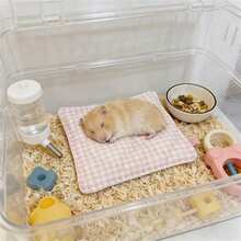 1pc Pet Mat Rabbit Bedding, Rabbit Winter Warm Bedding, All-Season Small Pet (E.G. Hamster, Rabbit, Guinea Pig) Sleeping Bed - Multicolor - View 9