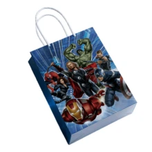Marvel 1套/10個，超級遊戲蜘蛛人及其好友禮物袋，卡通主題糖果袋，派對與節日生日裝飾袋，蜘蛛人特色商品 - 可愛派對禮物袋，適合生日活動（隨機款式） - 查看 5