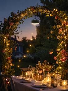 1pc Hanging Outdoor Camping Light With Retractable LED Strip For Tent Frame, Balcony, Garden And Weekend Trips - 均碼 - 查看 8