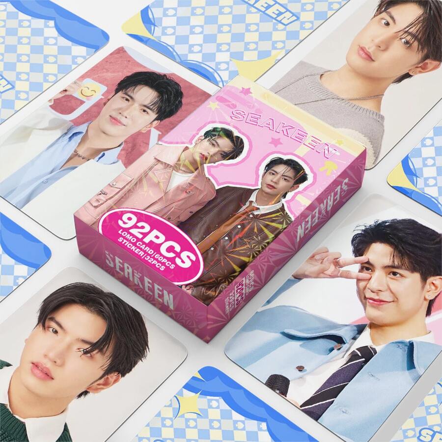 92pcs Sea Keen Celebrity Photo Cards, Mini Stickers, Double-Sided LO MO Cards, Greeting Cards, Suitable For Decorating Scrapbooks, Room Photo Walls, Perfect Holiday Gift - Multicolor - View 1