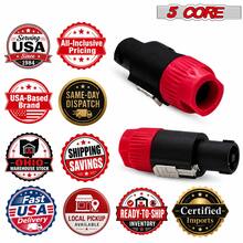 5 CORE 5Core Speakon Adapter High Quality Audio Jack Male Audio Pin Speaker Adapter Connector - 紅色 - 查看 9