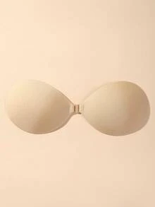 2/1 Pair Adhesive Bra, Reusable, Great Push-Up Effect, Invisible Backless Design, Suitable For All Seasons - Multicolor - View 6