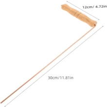 2Pcs Portable Divining Rods Set, 99.9% Copper Dowsing Rods With Wood Grip For Locating Water Treasure Hunting Tools - Bamboo Joint - View 7