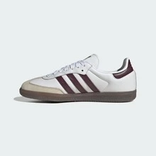 Adidas Samba OG Shoes Women's Cloud White / Maroon KJ7456| Retro Heritage Style, Timeless Silhouette - 鏽棕色 - 查看 7