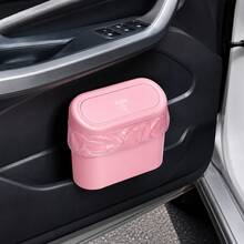 附蓋車用垃圾桶與側掛車門收納盒套組，附垃圾袋，輕巧實用車用垃圾桶與垃圾袋 - 垃圾桶 - 查看 9