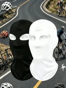 1件中性拉法帽頭套，單車頭套，摩托車專用款，適用於日常使用、戶外旅行、健行、攀岩、滑雪及其他場景，摩托車頭套 - 彩色 - 查看 2