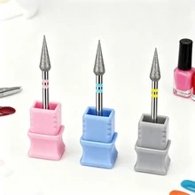 Premium Carbide Tungsten Callus Removal Nail Drill Bit 3/32" Professional Carbide Tungsten Nail Cleaning Drill Bit, Suitable For Calluses, Dead Skin And Nail Preparation, Dual Rotation, Professional Nail Drill - Multicolor - View 1