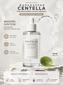 SKIN1004 亮白膠囊安瓶，含菸鹼醯胺與積雪草萃取的韓國保濕臉部精華液，含麴酸，改善暗沉與膚色，韓國護膚品，1.69 Fl Oz/50 Ml - 3.38 液體盎司(1 瓶裝) - 查看 2
