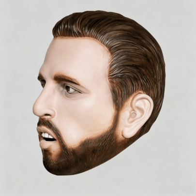 Realistic Men's Mask