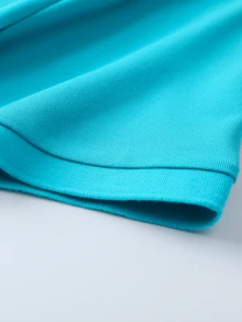 KyrLssu Women's Short Sleeve Polo Collar Sports Top, Button Placket Slim Fit With Cuffed Sleeve Detail For Tennis Golf And Daily Casual Outfit Matching - Blue - View 5