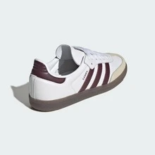 Adidas Samba OG Shoes Women's Cloud White / Maroon KJ7456| Retro Heritage Style, Timeless Silhouette - 鏽棕色 - 查看 6