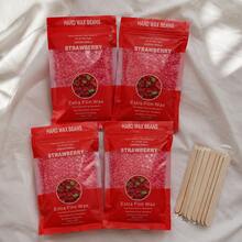 Bộ 4 gói hạt sáp cứng hương hoa hồng, tổng trọng lượng 400g (100g mỗi gói), kèm 10 que gỗ bôi sáp. Công thức chuyên nghiệp châu Âu, sáp ong tẩy lông, hạt sáp chuyên nghiệp, làm mềm lông để tẩy nhanh, phù hợp cho sáp nóng/lạnh, không cần dải sáp - Nhiều màu - Xem 18