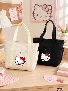 SANRIO 1pc Cartoon Tote Bag For Women, Large Capacity, Multi-Pocket, Work Commute Style, Durable And Sturdy Daily Commuter Bag - Multicolor - View 2