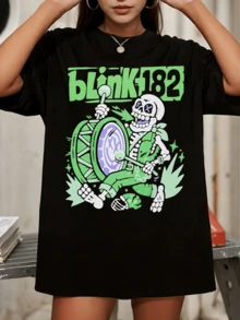 Blink182SS Marching Band Skeleton T-Shirt Size Medium - Black - View 1