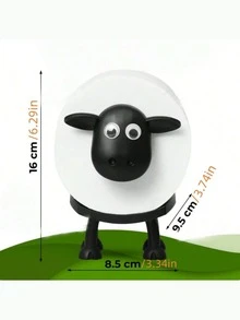 1/3 Pcs Cute Sheep Shaped No-Drill Toilet Paper Holder - Funny 3D Printed Black Sheep Toilet Paper Holder - Funny Tissue Storage Rack - Cute Bathroom Decor - Multicolor - View 6