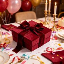 3/8 Inch X 5 Wine Red Flocked Ribbon, 10mm/15mm/20mm/25mm Perfect For Gift Wrapping, Christmas And Wedding Decorations, DIY Bows, Hair Accessories, Sewing Crafts And Party Decorations - Multicolor - View 7