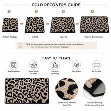 1pc Luxury Leopard Print Bathroom Anti-Slip Mat, Faux Cashmere Rectangular Rug, Absorbent & Non-Slip, Suitable For Bathroom, Toilet, Bedroom, Kitchen Entrance And Other Home Decor, All Season - A - View 8