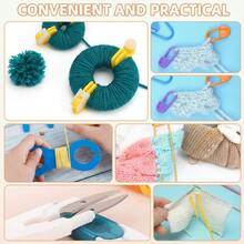 Complete Crochet Kit For Beginners And Crafters, Adult Travel Set With Knitting Needles And Yarn, All-In-One Crochet Kit Including Exquisite Women's Handbag, 31-Piece Full Crochet Set, 10 Bundles Of Yarn, Crochet Supplies And Full Range Of Crochet Accessories, Suitable For All Users - C-Multicolor Set - View 5