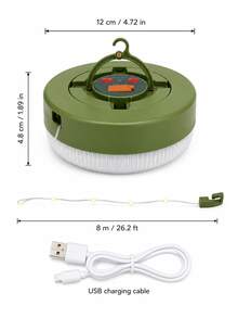 1pc Hanging Outdoor Camping Light With Retractable LED Strip For Tent Frame, Balcony, Garden And Weekend Trips - 均碼 - 查看 11