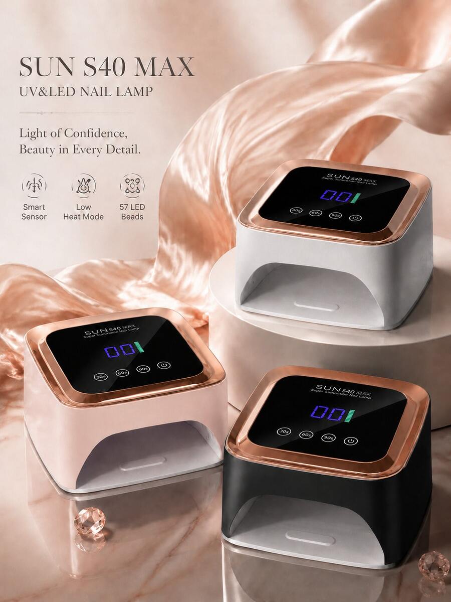 Lampu Kuku UV LED Isi Ulang Nirkabel LIMEGIRL, Pengering Kuku Gel Tanpa Kabel dengan Layar LCD Sentuh, Sensor Otomatis & 3 Pengaturan Timer, Lampu Pengering Kuku Cepat untuk Salon Seni Kuku & Manikur DIY
