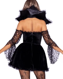 Women's Vampire Vixen Costume - Black - View 2