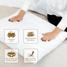 4 Pack 18x18 Inch Pillow Inserts, Fluffy Polyester Filled White Cushion Inserts, Square Throw Pillow Inner For Sofa Couch Bed Chair - 20 X 20 Inches(50*50cm) - View 11