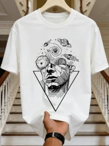 Camisetas masculinas - Branco - Ver 5