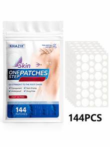 144 PIEZAS Parches de Acné de Hidrocoloide, Impermeables y a Prueba de Sudor, Uso de Día y Noche, Invisibles y Sin Acumulación, Suaves y No Irritantes, Refrescantes y Amigables con la Piel - Ver 9