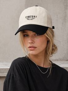1pc Unisex Dual-Tone Baseball Cap, COMPORT FACT1911 Embroidered Dad Hat, Vintage Curved Brim, Adjustable Breathable, Suitable For Spring, Autumn, Summer Streetwear - A - View 5