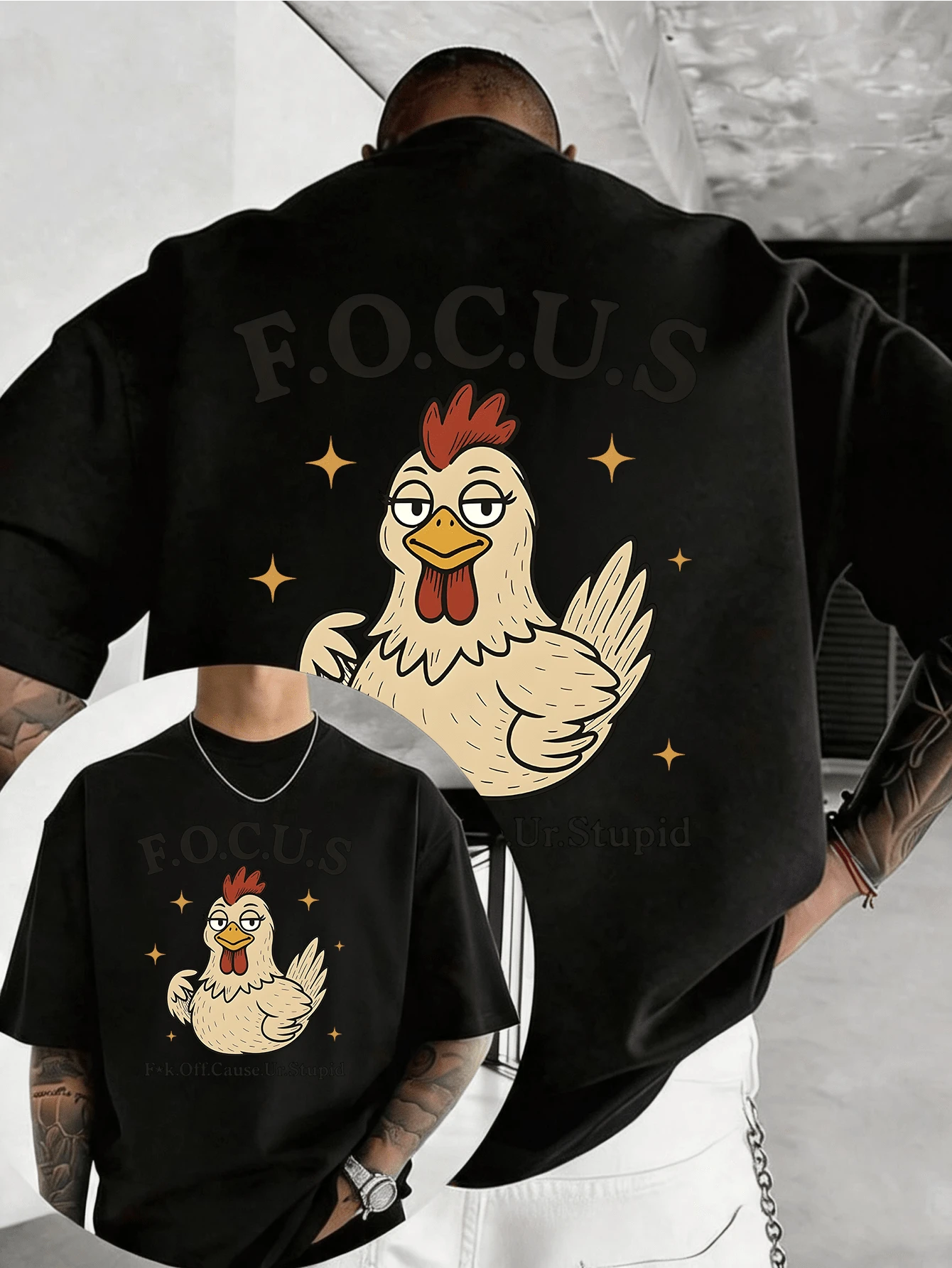 Men T-Shirts - Black - View 1