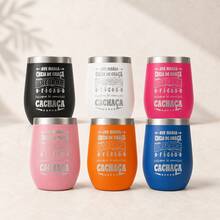 Personalized Laser Engraved Thermal Mug With Artwork: Ave Maria Phrase - 350ml Stainless Steel Double Wall, For Hot Or Cold Drinks, Immediate Shipping, Gift Ideas - 粉色 - 查看 4