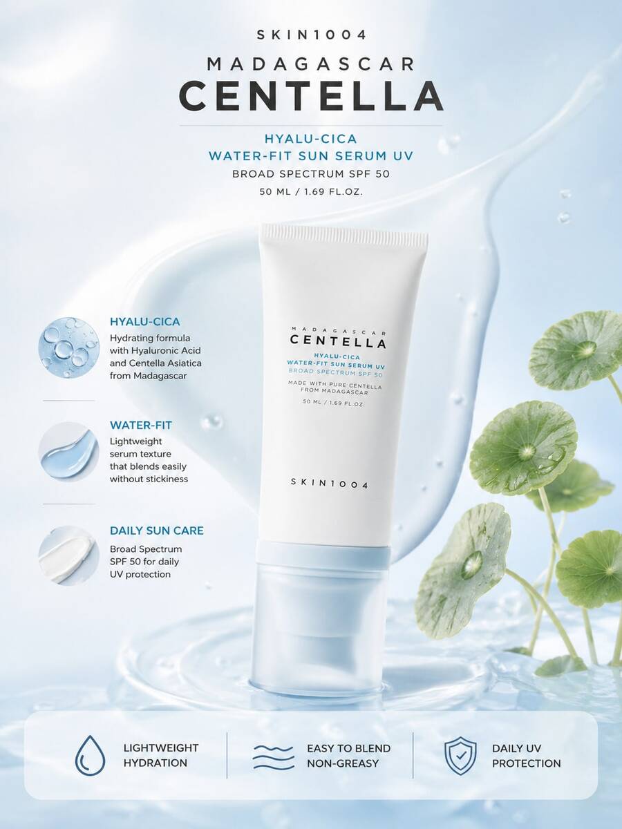 SKIN1004 馬達加斯加積雪草玻尿酸防曬水凝膠 50ml OTC