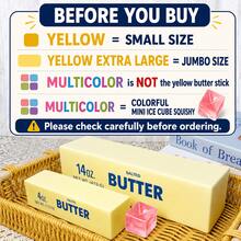 1pc Extra-Large Size Large Slow Rising Squishy,Sticky Butter Sticks Squeeze Toy,Valentine's Day Gift,Party Favor Gift (9.5in 14oz Butter Squishy) - 派對玩具 - 查看 10