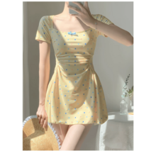 Women Swim Dresses - Yellow - View 10