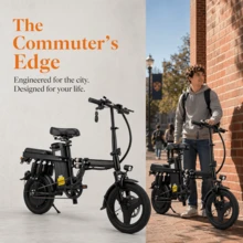 Dult Electric Bicycle, 500W Motor, 36V 15Ah Battery, 14-Inch Thick Tires, Top Speed Of 28 Miles Per Hour, Range Of 28 Miles, All-Terrain Electric Bicycle. - 加 - 查看 4