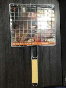 1 Stück Premium BBQ Grillkorb, verdickter feinmaschiger Fischgrillclip, faltbarer & abnehmbarer Griff BBQ Korb, rostbeständiges Outdoor Grillgitter, großer tiefer BBQ Korb, multifunktionales tragbares Camping Kochwerkzeug, langanhaltend BBQ Zubehör, geeignet für Fisch, Garnelen, Schnittlauch, Enoki-Pilze, Gemüse, Heim Outdoor Picknick Camping Küchenbedarf - Grillnetz - Übersicht 14