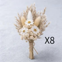 1/4/8入迷你人造花，適用於婚禮、居家裝飾、聖誕裝飾、秋季裝飾項目，可用於提升居家裝飾美感及聖誕節、萬聖節、感恩節和婚禮等節日慶祝活動 - L1 - 查看 9