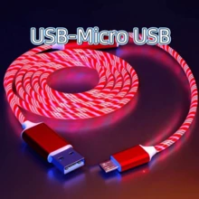 3-In-1 LED Charging Cable (1pc): Type-C, Lightning, Micro USB Interfaces - Multifunctional Charger Suitable For Smartphones, Earphones, E-Readers, Game Consoles, Power Banks And More. Great For Car, Travel And Office Use. - Multicolor - View 17