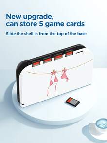 1個度假風比基尼印花圖案保護殼，相容於新Switch 2 (2025)、Switch NS/Switch OLED/Lite，適用於Switch 2遊戲主機配件，全套組，含收納袋、卡槽底座殼，Switch保護殼，給Switch玩家的浪漫禮物 - 彩色 - 查看 15