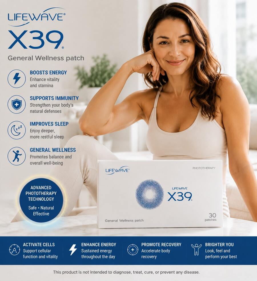 LifeWave X39 Patches - Supports Improvements Of Strength And Stamina - Supports Improved Exercise Performance - No Or Stimulants - Innovative Patch Technology For Enhanced Wellness - 30 Patches - 1 - 查看 1