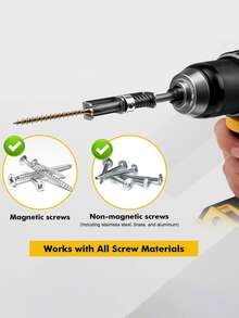1pc Screwdriver Bit With Spring Clip Holder, Spring Clip Design To Prevent Dropping, Suitable For One-Handed Operation - Multicolor - View 4
