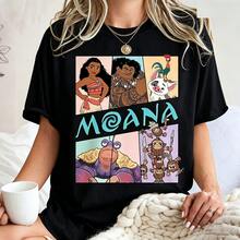 (Loose Version)Disney Moana Shirt, Princess Moana Family Matching T-Shirt, Maui Sweatshirt, Hei Hei And Pua Tee,Disneyland Trip Shirt - 黑色 - 查看 1