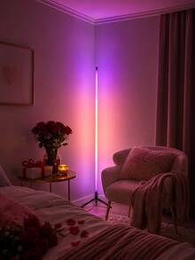1pc RGB Floor Mood Light Bar, Remote Control Lamp For Dorm Room, Apartment Bedroom And Cozy Night Decor - 均碼 - 查看 3