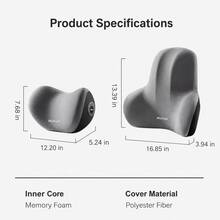 1 Set Oreiller de Cou en Mousse à Mémoire de Forme pour Appuie-tête de Voiture et Coussin de Soutien Lombaire, Soutien Ergonomique du Cou et du Dos, Oreiller de Siège de Voiture Respirant Anti-Fatigue, Accessoire Intérieur de Voiture Universel pour Berlines, SUV, Camions, Cadeau de Voyage Confortable pour la Conduite - Appui-tête et soutien lombaire - Voir 11