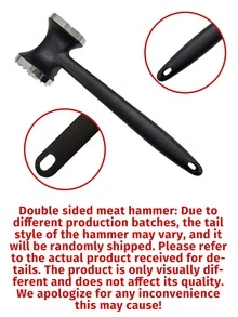 1/2pcs New Household Double-Sided Meat Hammer Aluminum Alloy Steak Hammer Meat Cutting Hammer Steak Hammer Chopping Hammer Household Household Meat Floss Hammer Suitable For Various Meats - Multicolor - View 7