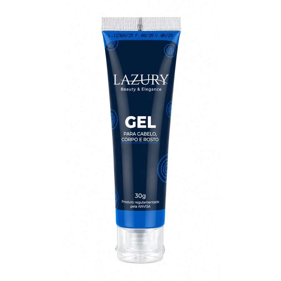 Gel Para Pintura Maquiagem Artística Corpo Cabelo E Rosto 30g Multiuso Festas Carnaval Cores Neon - Azul Neon - Visão 1