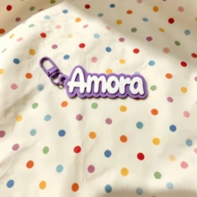 1 pieza Llavero de nombre de acrílico, accesorio DIY, adecuado para bolso, decoración de mochila, equipaje, etiqueta de nombre para cumpleaños y vacaciones, regalo para familia, amigos, regalo personalizado - Multicolor - Ver 20