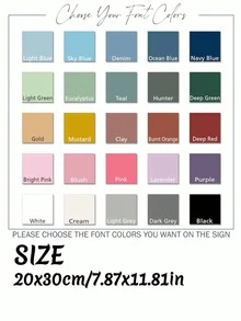 1pc Customized Metal Sign, With Personalized Text And Logo, Premium Weather-Resistant Aluminum Material, Multiple Colors Available, Unique Father's Day Holiday Gift Idea, Suitable For Home, Office, Commercial Or Outdoor Decoration, Customizable For Any Occasion - Multicolor - View 9