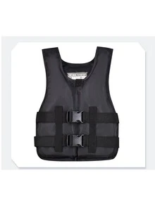 1pc Adult Life Jacket, High Buoyancy, Adjustable Shoulder Straps, Breathable Quick-Dry, Neoprene Outer Material, Thickened Anti-Collision, Suitable For Swimming, Diving, Motorboat And Fishing, Beach Essential, Swimming Pool Float - Black - View 16