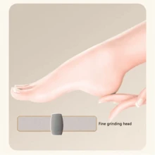 SOKANY Alat Pengikir Kaki Elektrik dengan Baterai Isi Ulang USB 300mAh, 2 Kecepatan, Lampu LED, Nirkabel, Kepala yang Dapat Dilepas, Untuk Kulit Tebal. Alat Pedikur Portabel, Tegangan Rendah ≤36V, Mudah Digunakan. - Putih - View 6